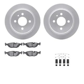 R1 Concepts WDUH1-31145 Carbon Series Brake Rotors W/ 5000 Oep Brake Pads & Hdw